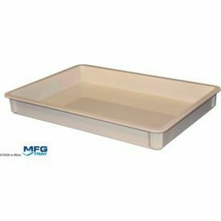 MFG TRAY Molded Fiberglass Stacking Cannabis Container 25 3/4" x 17 3/4" x 3" White 8700085269*